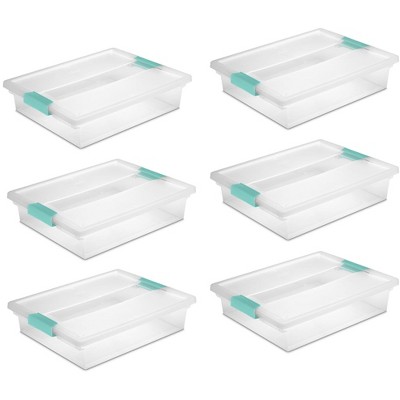 clear organizing containers