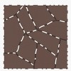 Syemin Carpet Tiles Stone Style Patio Deck Tiles Easy and Quick Installation Court Tiles for Porch Poolside, Red+Brown, 25.2"*12.6"*18.1" - 3 of 4