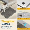 LunaLulinlk Gray Extra Large Stainless Steel Litter Box with Double Litter Mat and Scoop - 2 of 4