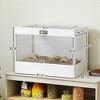 Hamster Cage with Openable Top & Lock, Hut, Transparent Acrylic Panels, Accessories, for Dwarf Hamster Gerbil - 3 of 4