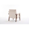 Sapphtopaz Modern Accent Chair with Thick Chenille Upholstered Ergonomic Lounge Chair with Armrest Mid-Century Chairs for Living Room, Bedroom - 3 of 4