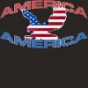Rerun Island Women's America Eagle Flag  Americana 4Th Of July Short Sleeve Graphic Cotton T-Shirt - Black S - 2 of 4