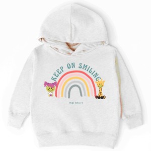 The Juniper Shop Mini Smiley Keep On Smiling Rainbow Toddler Hoodie - 1 of 4