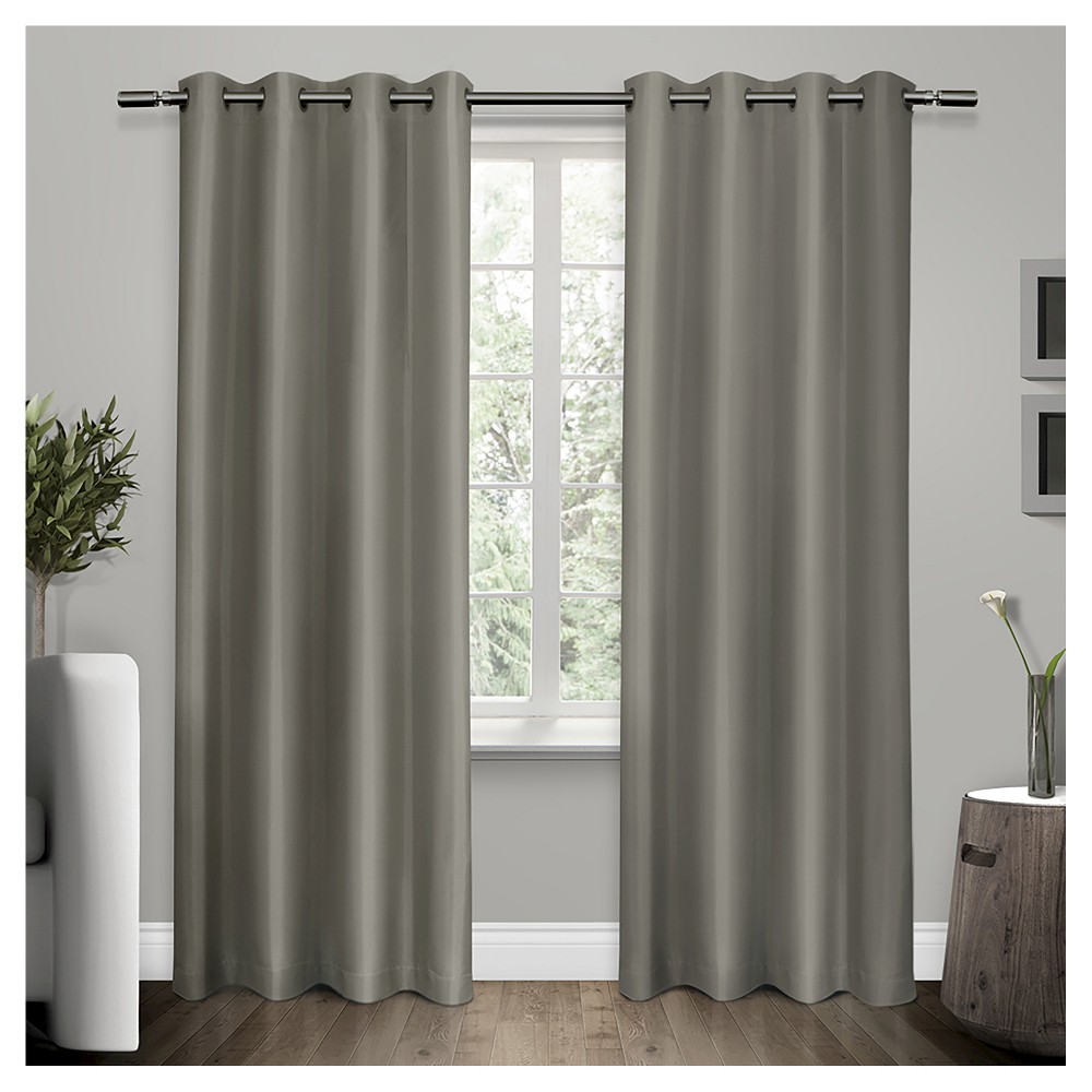 UPC 642472004041 product image for Exclusive Home Shantung Curtain Panels - Set of 2 Panels - Viridian Grey - 54