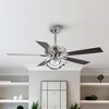 Parrot Uncle 52" Modern Color Changing Integrated LED Ceiling Fan with Light and Remote Control - 2 of 4
