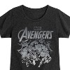 Girls' - Marvel - Avengers Group Logo Fitted Short Sleeve Graphic T-Shirt - 2 of 4