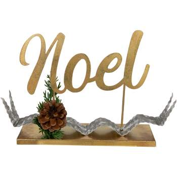 Northlight 11" Pine and Pine Cone "NOEL" Tabletop Christmas Decor