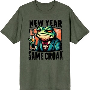 New Year Same Croak Adult Crew Neck Short Sleeve Tee - 1 of 3