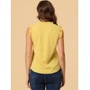 INSPIRE CHIC Women's Ruffled Sleeveless Work Business Vintage Blouses - 4 of 4