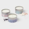 3pk Gift Set Lavender Shores, Driftwood and Sea Salt, and Wild Hibiscus Sangria Tin Candle 12.3oz - Threshold™ - 3 of 3