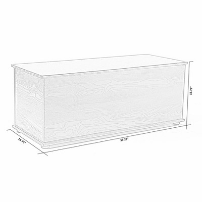 Brown MDF Wooden Toy Storage Box with Soft Closure Lid