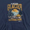 Men's Glacier National Park Vintage Pull-Over Hoodie - 2 of 4