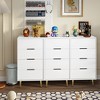 4 Drawer Dresser, Drawer Chest With Metal Legs, 4 Drawers, High Storage Dressing Cabinet Sorting Rack - 2 of 4