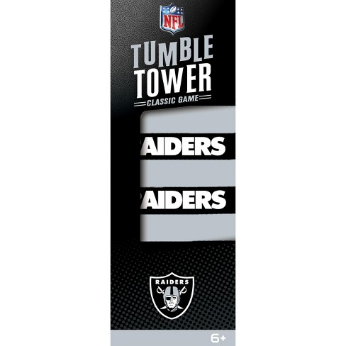 MasterPieces Real Wood Block Tumble Towers - NFL Las Vegas Raiders. - image 1 of 4