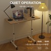 VECELO Small Standing Desk Adjustable Height, Mobile Computer Workstations with Wheels, Portable Rolling Laptop Table for Office - 4 of 4