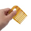 Unique Bargains Durable Vintage Acetate Comb For Curly Hair Amber 1 Pc - 4 of 4
