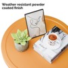 Karl Home |Patio Orange Steel Side Table - 2 of 4