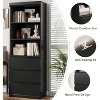 COZONY 70" Tall Bookcase with 3 Drawers & 3 Open Shelves - Modern Wooden Storage Cabinet for Living Room, Office - 3 of 4
