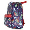 National Lampoon's Christmas Vacation Allover Pattern Faux Leather Mini Backpack Blue - 3 of 4