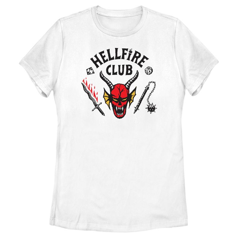 Women's Stranger Things Welcome to the Hellfire Club T-Shirt, 1 of 5
