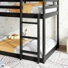 NicBex Twin Over Twin Bunk Bed with Safety Guardrail,House-Shaped Twin Loft Bed with Built-In Ladder,Rubber Wood Bunk Beds for Bedroom - 4 of 4