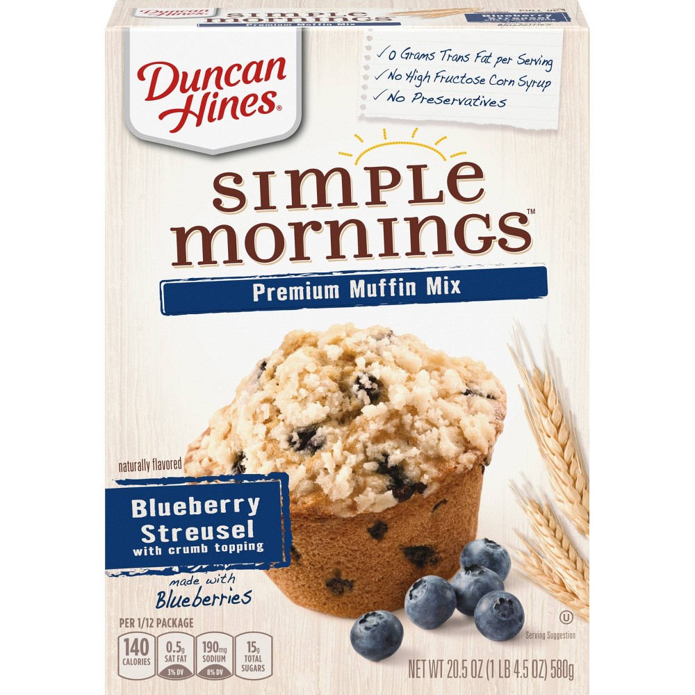 UPC 644209427437 product image for Duncan Hines Blueberry Muffin Mix - 20.5oz | upcitemdb.com