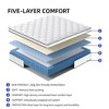 NicBex King Size 12 Inch Hybrid Mattress with Gel Memory Foam for a Cool Sleep,Medium Firm Mattresses,White - image 4 of 4