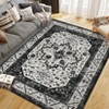 Low Pile Soft Carpet,Boho Vintage Area Rug,Non Slip Washable Rug for Living Room,Machine Washable Floor Mat for Bedroom, Office, Nursery - 3 of 4