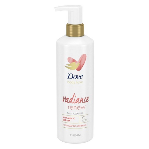 Dove Beauty Body Love Vitamin C Serum + Exfoliating Minerals Radiance Renew Body Cleanser - 17.5 fl oz - image 1 of 4