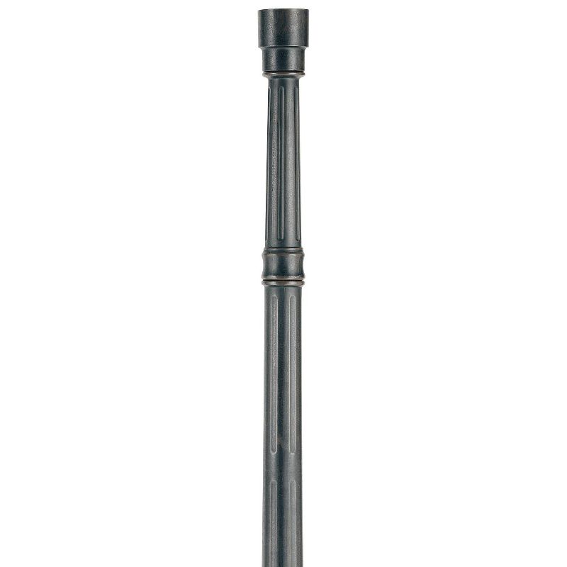 John Timberland Hepworth Vintage Post Light Pole and Cap Base Dark Bronze 76 3/4" for Exterior Barn Deck House Porch Yard Patio Home Garage Outside, 2 of 6