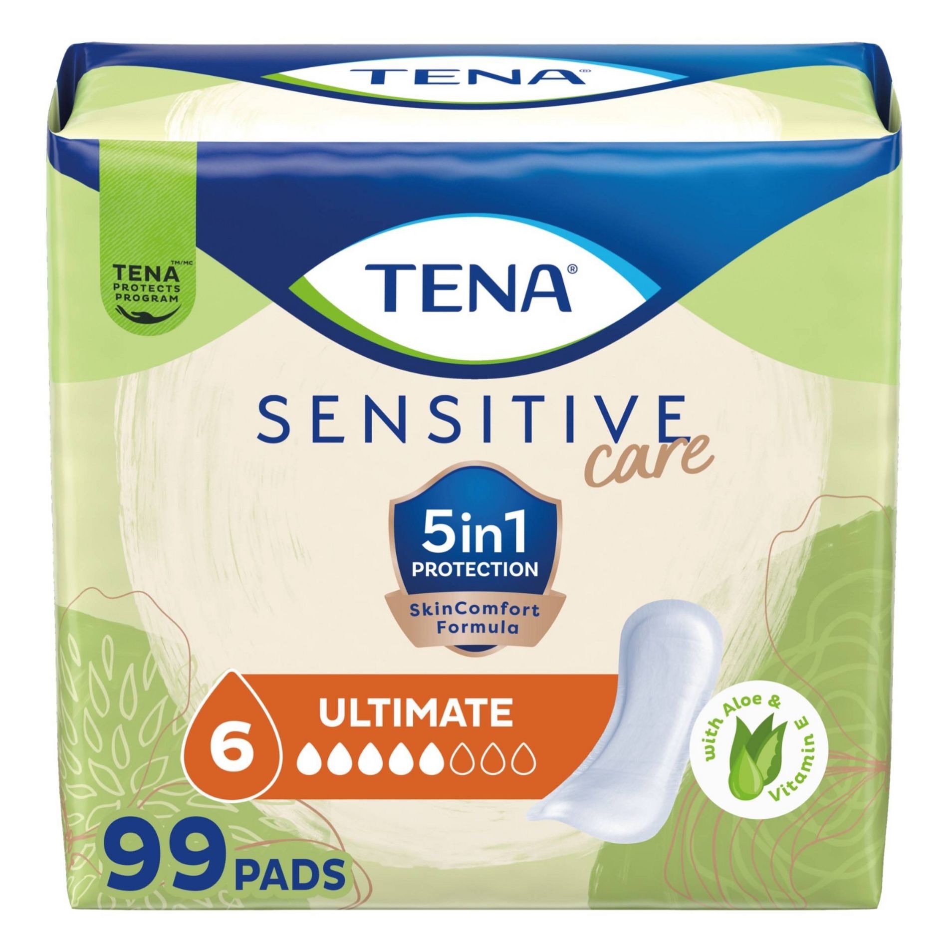 TENA Sensitive Care Incontinence Pads for Women - Ultimate Absorbency
