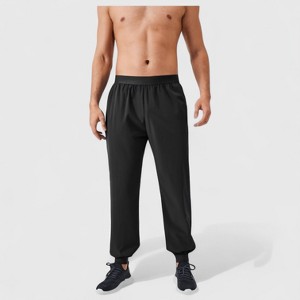Anna-Kaci Active Men's Tapered Lounge Pants with Stretch Waistband and Elastic Cuffs for Everyday Comfort - 1 of 4