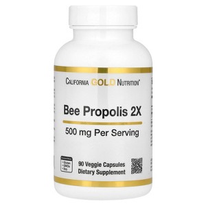 Bee Propolis 2X Potency, Concentrated Extract 500 mg, Equivalent to 1000 mg of Natural Propolis, Support Immune Health & Vitality*, 90 Veggie - 1 of 4