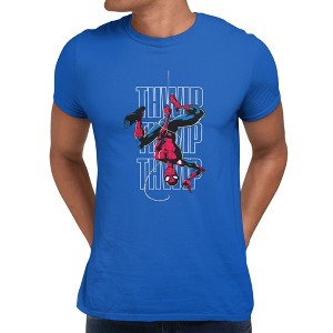 Marvel Spider-Man Mens Spider Man Thwip Comic Style Swing T-Shirt