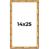 PosterPalooza | 14x25 Bamboo Picture Frame, UV Acrylic, 4 Finishes - Brown, Black, Gold, and Natural - 2 of 4