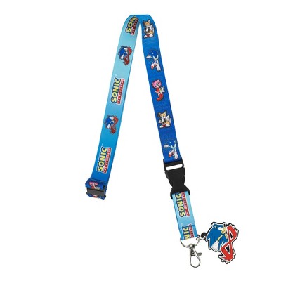 Sonic The Hedgehog Characters Blue Lanyard With ID Sleeve
