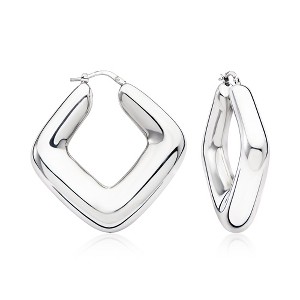 Ross-Simons Italian Sterling Silver Geometric Hoop Earrings - 1 of 3