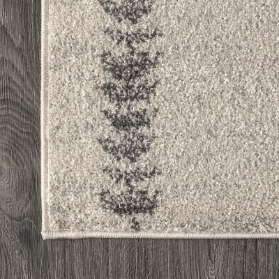 Moroccan HYPE Cream/Gray Geometric Braided 4'x6' Area Rug