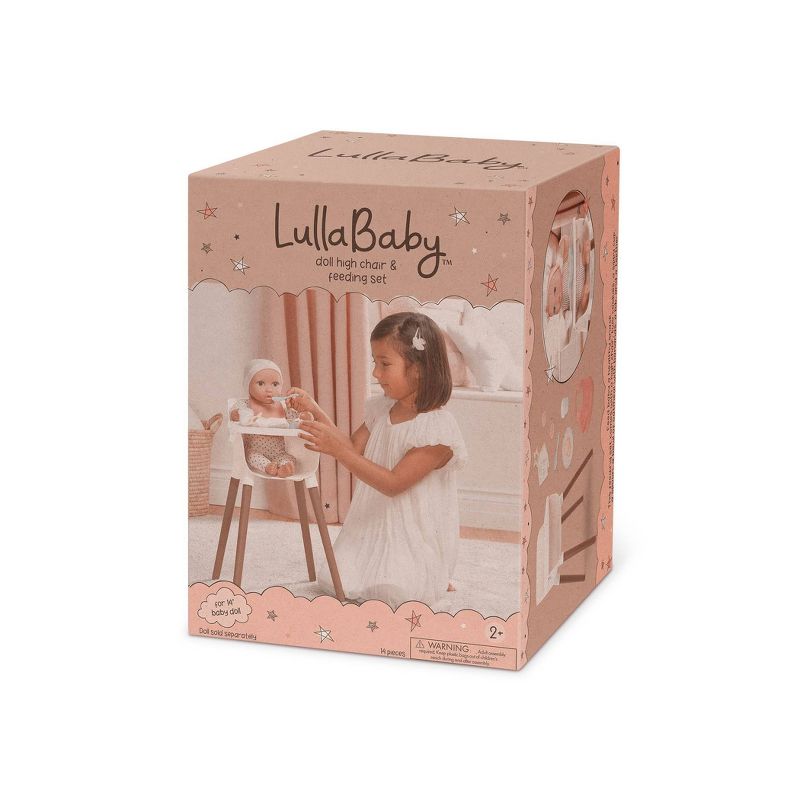 LullaBaby Doll High Chair And Feeding Set Accessories, 5 of 7