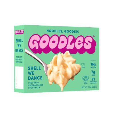 Goodles Deluxe Shell We Dance Liquid Mac & Cheese, Aged White Cheddar with Shells, 9 oz; Pack of 4