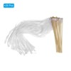 Unique Bargains Party Favor Wooden Handle Lace Ribbon Sticks Fairy Wands 25 Pcs - 3 of 4