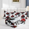 Truck Comforter Set Full Size – 3Pcs Red Pickup Bedding with 1 Comforter & 2 Pillowcases, Cartoon Car Quilt Set for Boys, Teens, Men & Women - 4 of 4