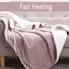 Electric Heated Blanket , Heating Throw with 4 Fast Heating Levels & 4 Hours Auto Off, Machine Washable, ETL Certification, Home Office Use - 2 of 4