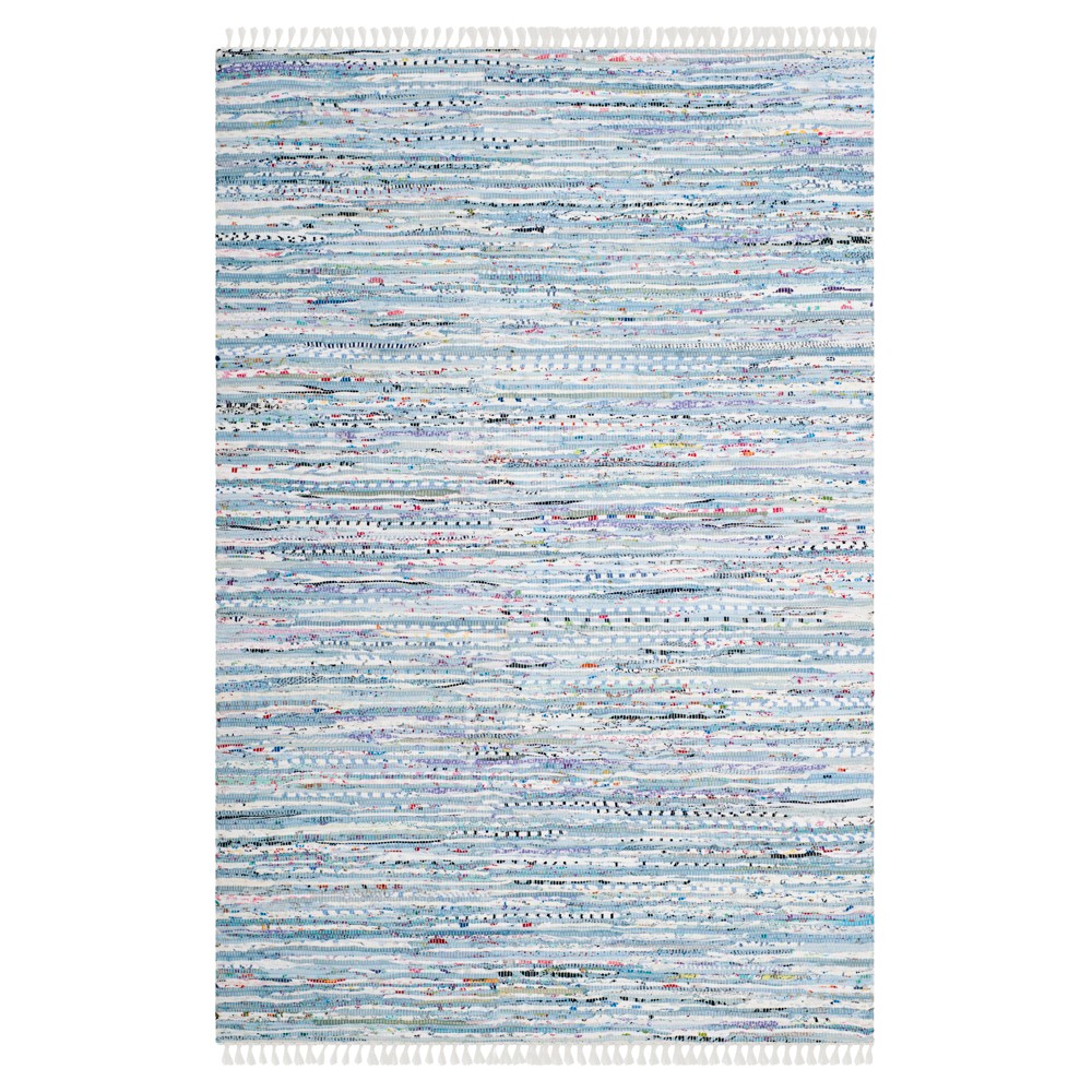 4'x6' Burst Area Rug Lite Blue - Safavieh