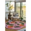 Lany Space Megan Roy Irregular Sicilian Strawberry Pink Rug, 6'x6' - 2 of 4