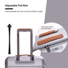 28"/24"/20" Luggage, Lightweight Suitcase with USB Port, Faux Leather Handle, Lockable Spinner Wheels 4Q -ModernLuxe - 4 of 4