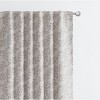 Kate Aurora 1 Piece Floral Leaf Light Reducing & Thermal Linen Blend Window Curtain Panel - 84 in. Long - 4 of 4