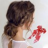 Unique Bargains Bow Flower Ribbon Hair Clips 1 Pc - 2 of 4