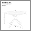 NicBex 47.25 Inch Round Coffee Table with Cross Legs,Center Table for Living Room,Dining Room,Bedroom - 3 of 4