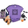 Simply Sage Market Women's Halloween Bat Smiley Face Short Sleeve Graphic Tee - 3 of 4